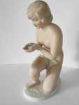 Wallendorf figurka z porcelany - Akt - kobieta pijąca wodę