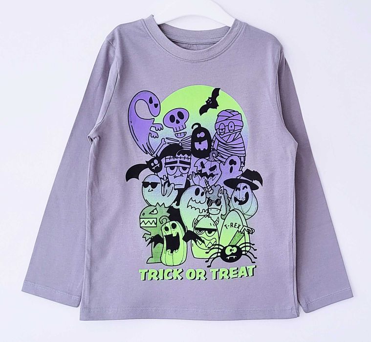 Nowa bluzka na Halloween duchy, dynie, pająki H&M 110/116