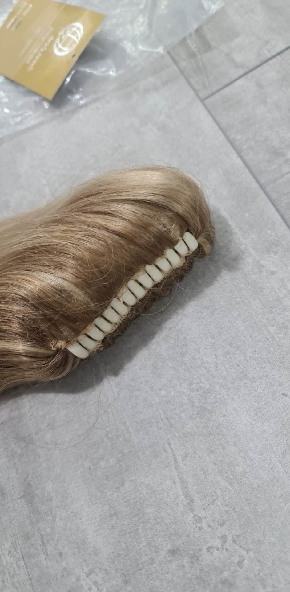 Włosy doczepiane blond pasemka 60 cm