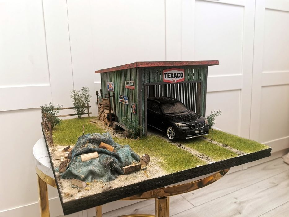 Makieta 1:18 Diorama Garaż Texaco autoart minichamps kyosho norev 1/18