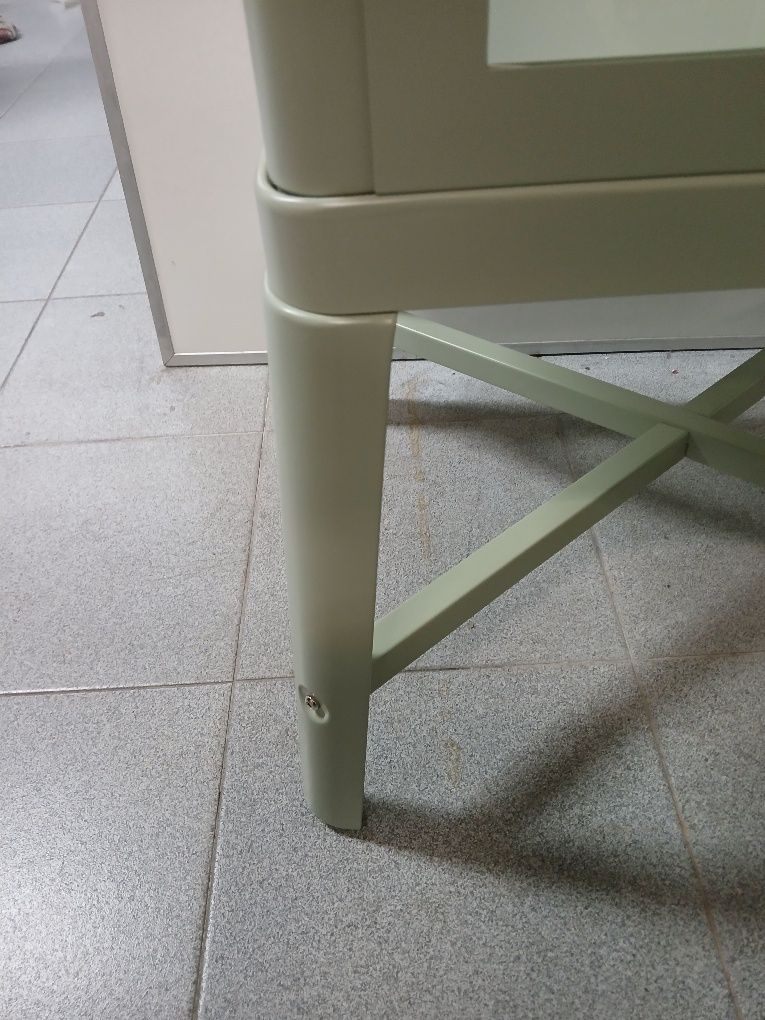 Vitrine IKEA-Fabrikor (Verde Acinzentado Pálido)