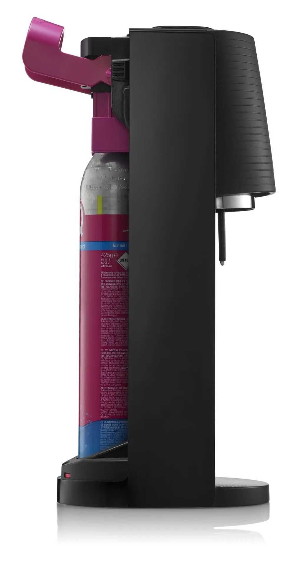 Saturator Sodastream Terra Czarny + Nabój z gazem CO2 + 2x Butelka