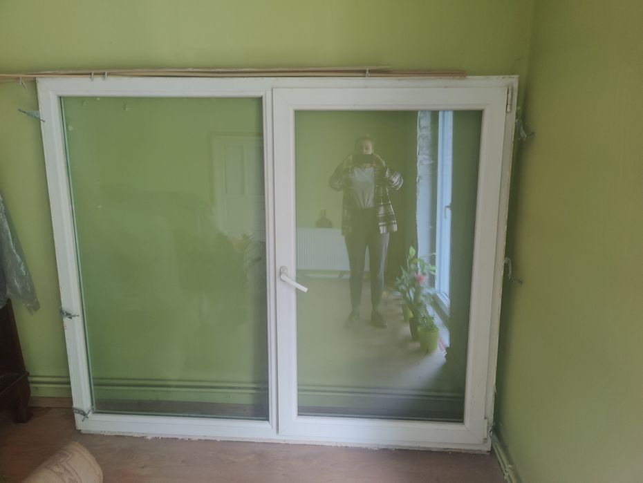 Okno PCV białe używane