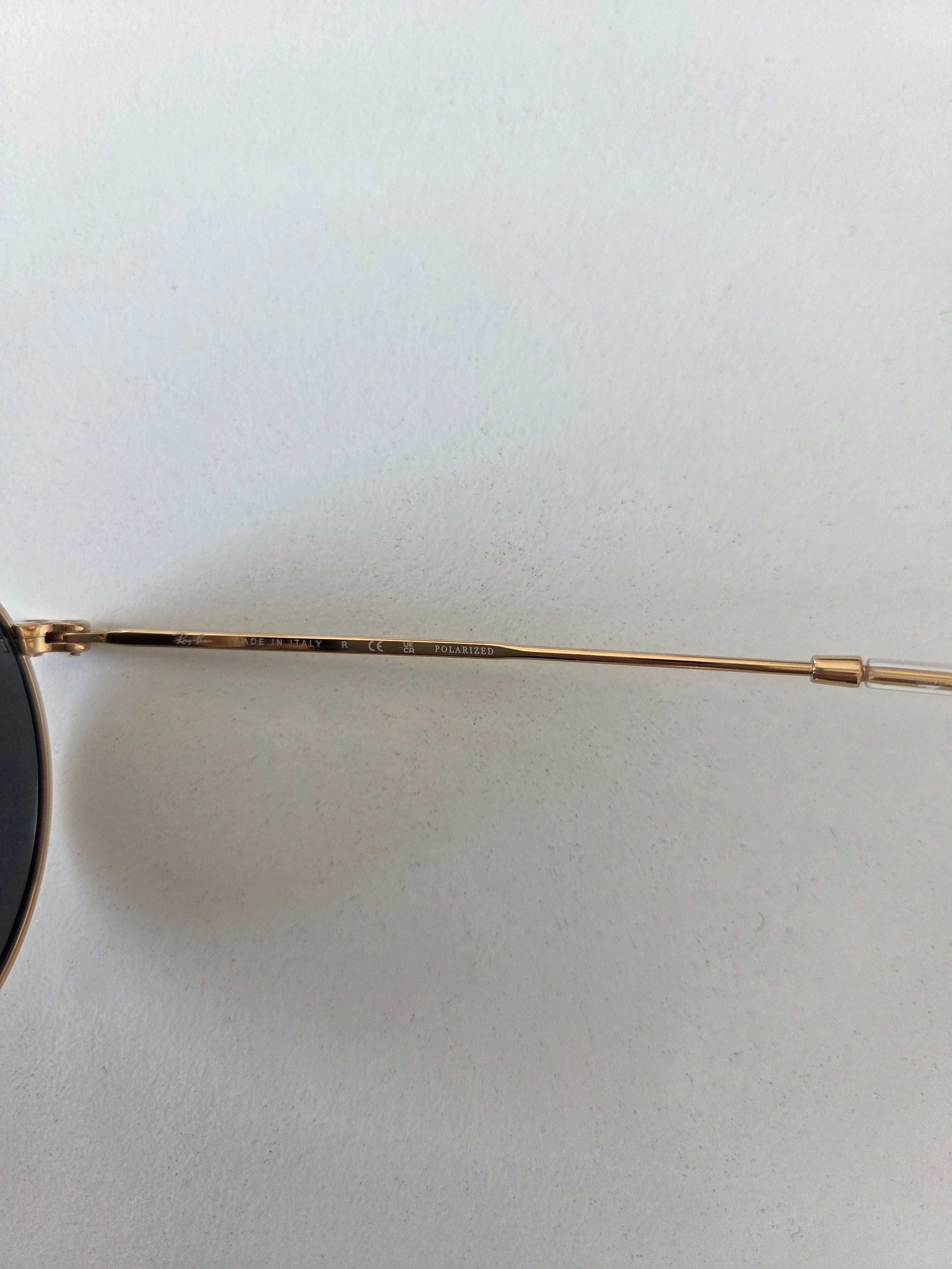 Ray Ban RB 3447 round metal 50x21 polaryzacja