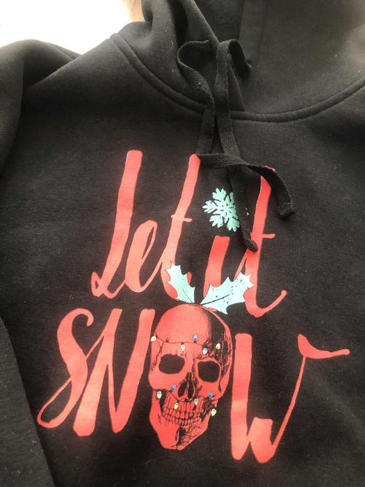 Bluza z motywrm holloween czarna bawelniana