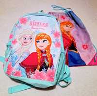 Plecak Frozen Anna & Elsa przedszkolny worek gratis