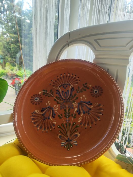 Talerz ceramiczny ludowy