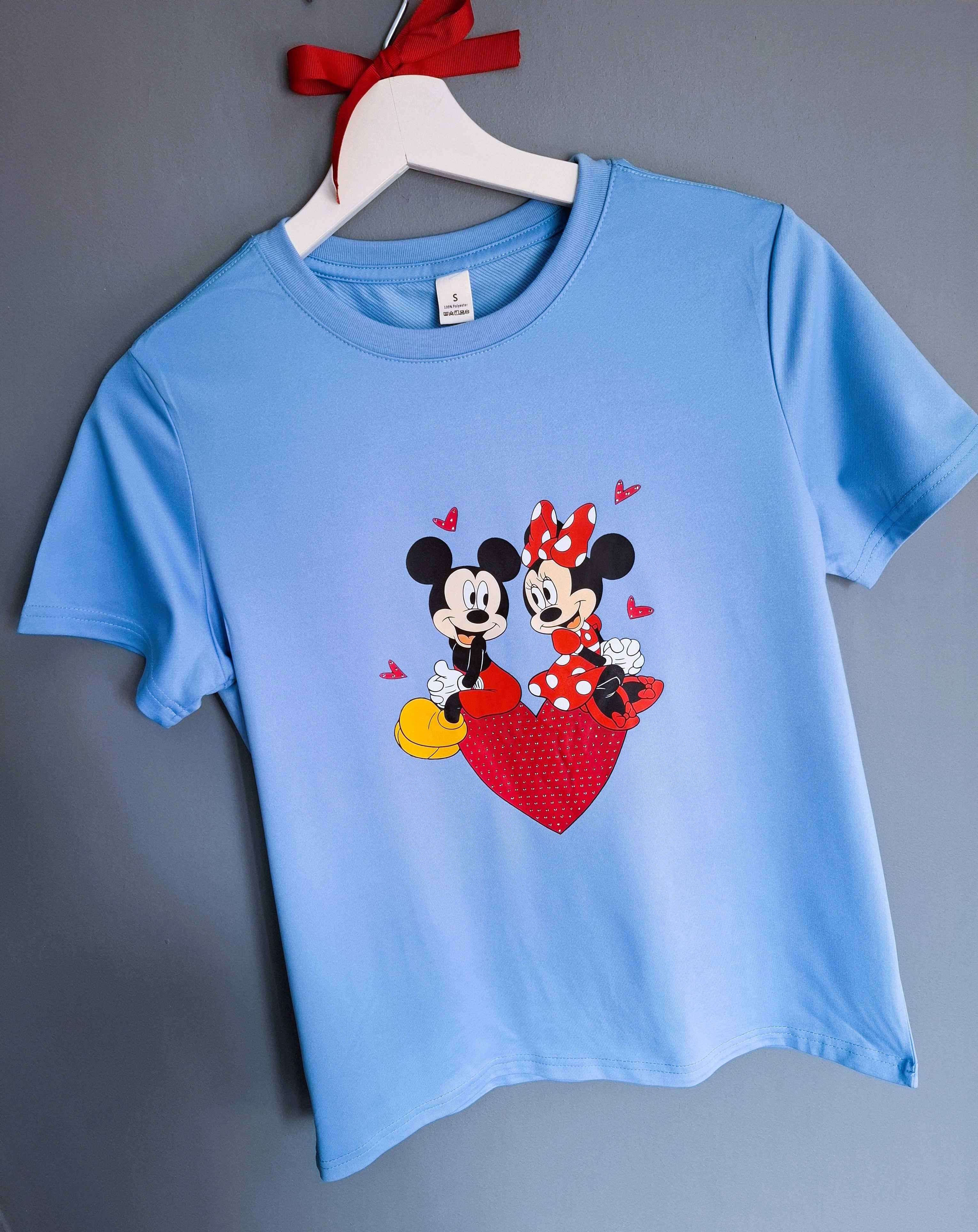 Niebieski t-shirt z Myszką Miki