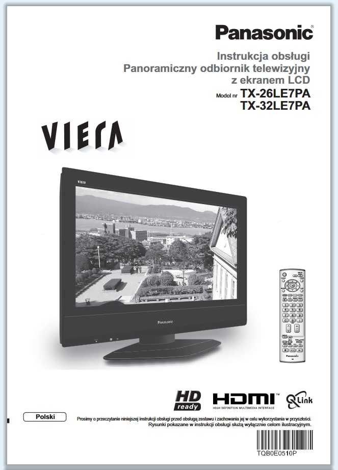 Panasonic LCD Viera TX-26LE7PA