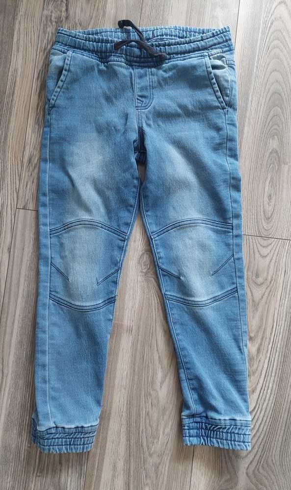 Pepperts jeansowe joggersy 140