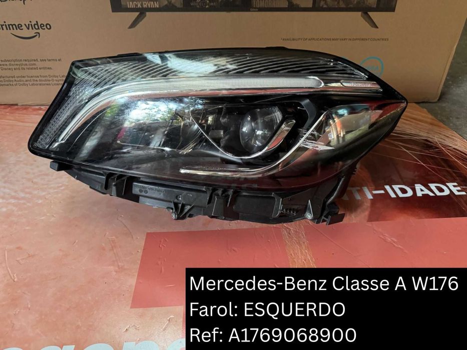 Farol LED original Mercedes-Benz Classe A W176 lado esquerdo A176906