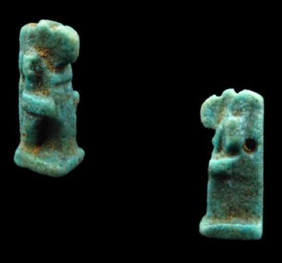 Amuleto antigo Egípcio do Deus Thoth - Autêntica peça de colecção