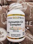 California Gold Куркумін з біоперин Curcumin BioPerine 500 мг 120 шт