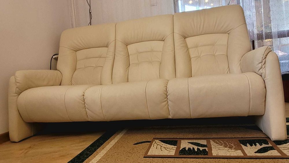Sofa piękna skóra jak nowa