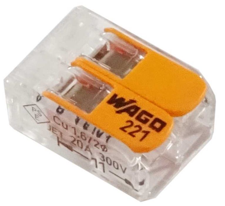 Szybkozłączka 2x0,2-4mm2 uniwersalna pomarańczowa  WAGO