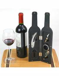Zestaw akcesoriów do wina w butelce etui KH-1166