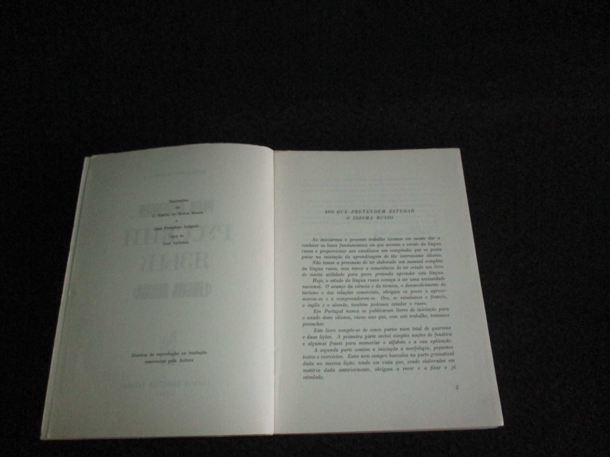 Livro Para Aprender Língua Russa Hortênsia Neves de Sousa