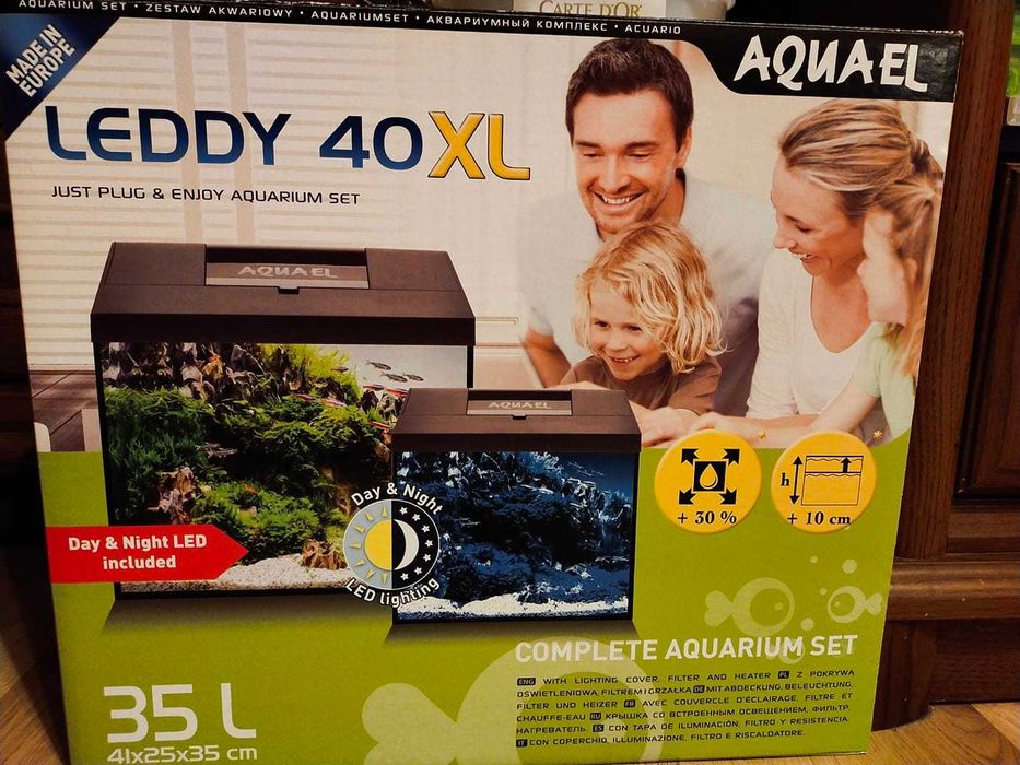 NOWY AQUAEL zestaw akwarystyczny Leddy 40 xl 35l NOWY