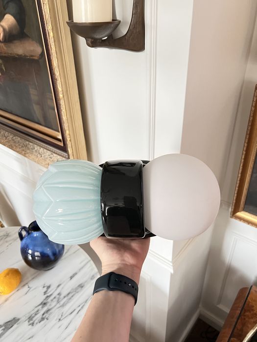 Łaszkiewicz Kościan lampa kinkiet ceramiczny ceramika midcentury 1960
