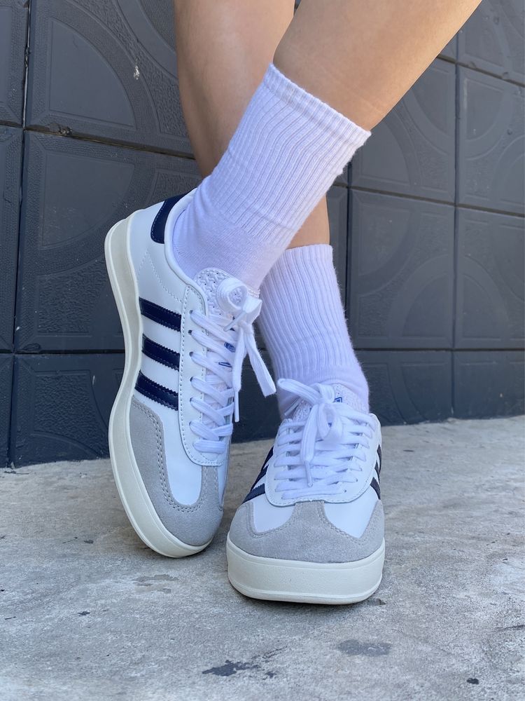 Кросівки жіночі Adidas Gazelle Indoor White Blue 36-41
