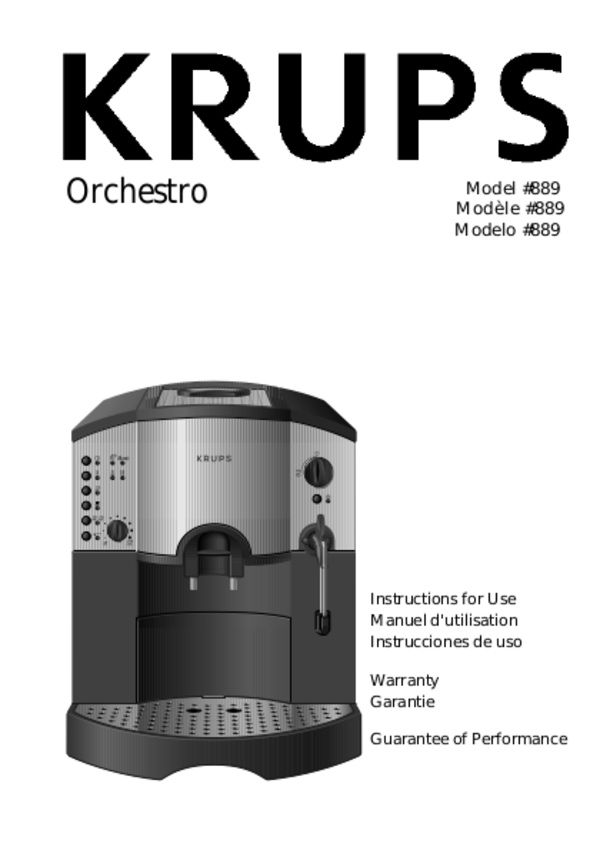 Krups Orchestro 889 - Máquina de café automática