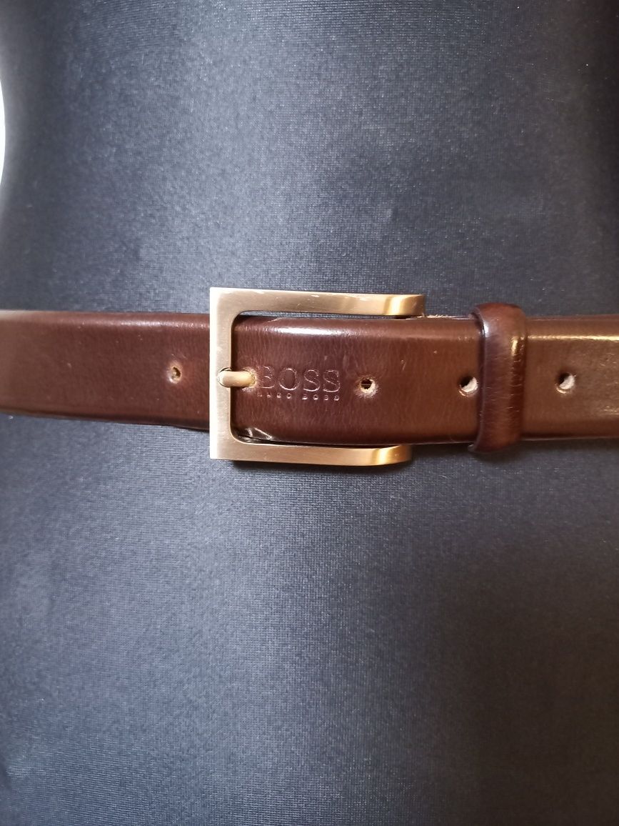 Pasek BOSS HUGO BOSS włoska skóra