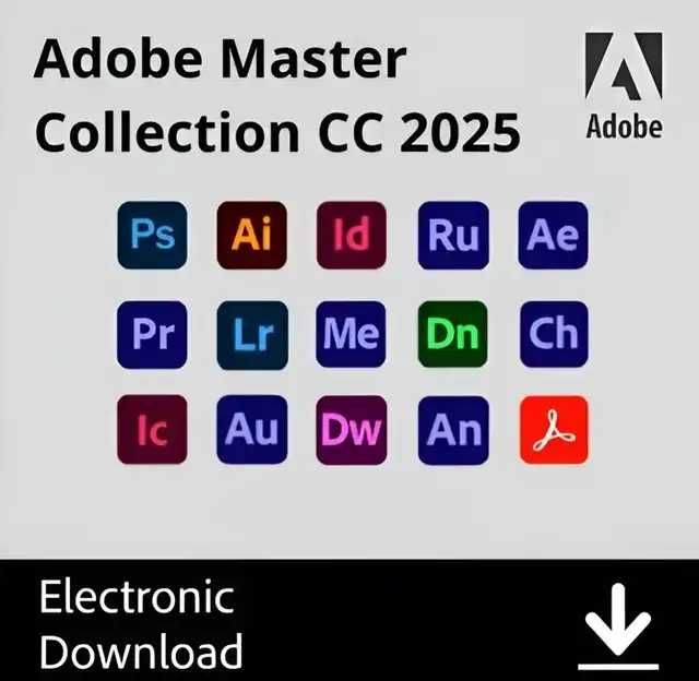 ADOBE MASTER COLLECTION 2025 wszystkie programy dostępny czas życia