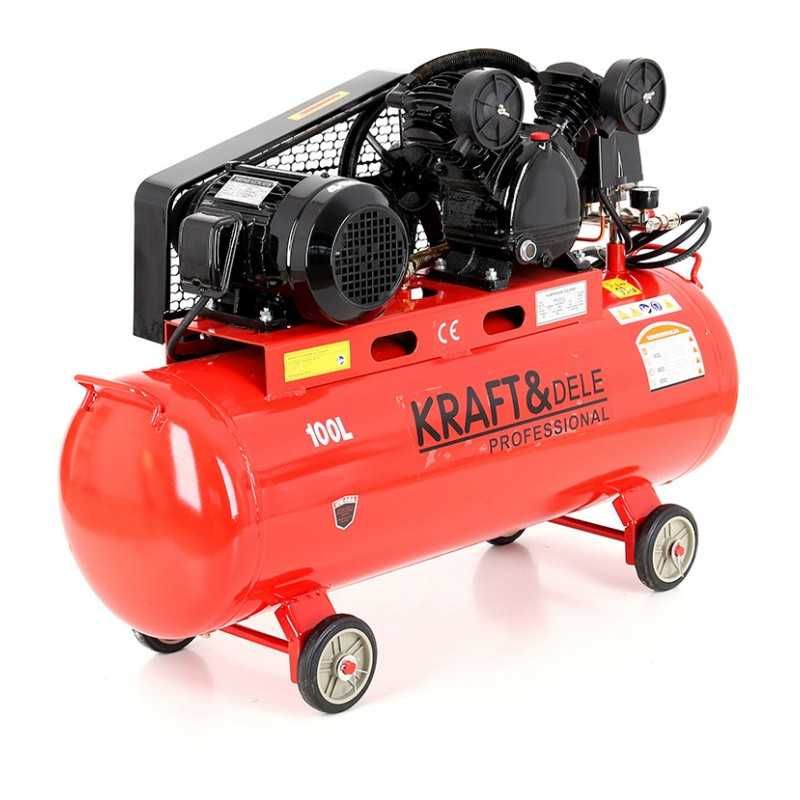 Kompresor olejowy sprężarka 100L 2tłoki 4,6KM 580l/min 400V KD404 NOWY