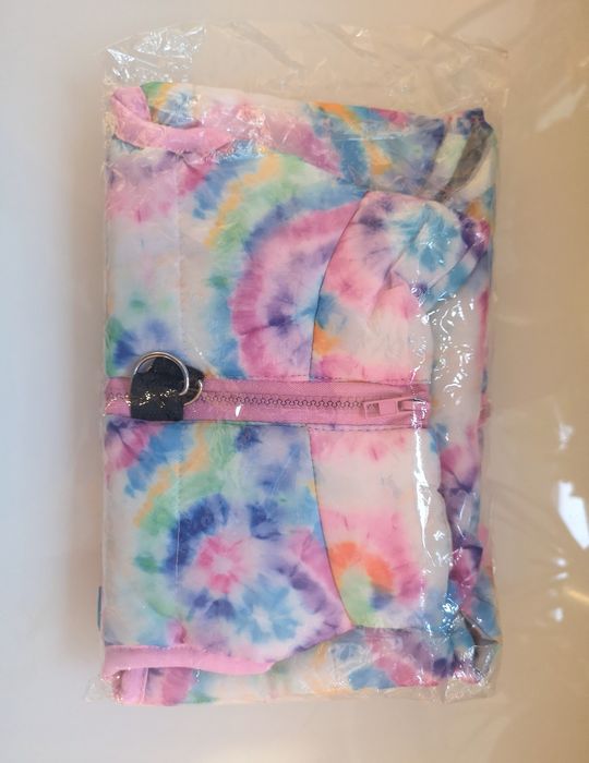 Nowa, kolorowa kurtka dla psa tie dye, rozmiar L