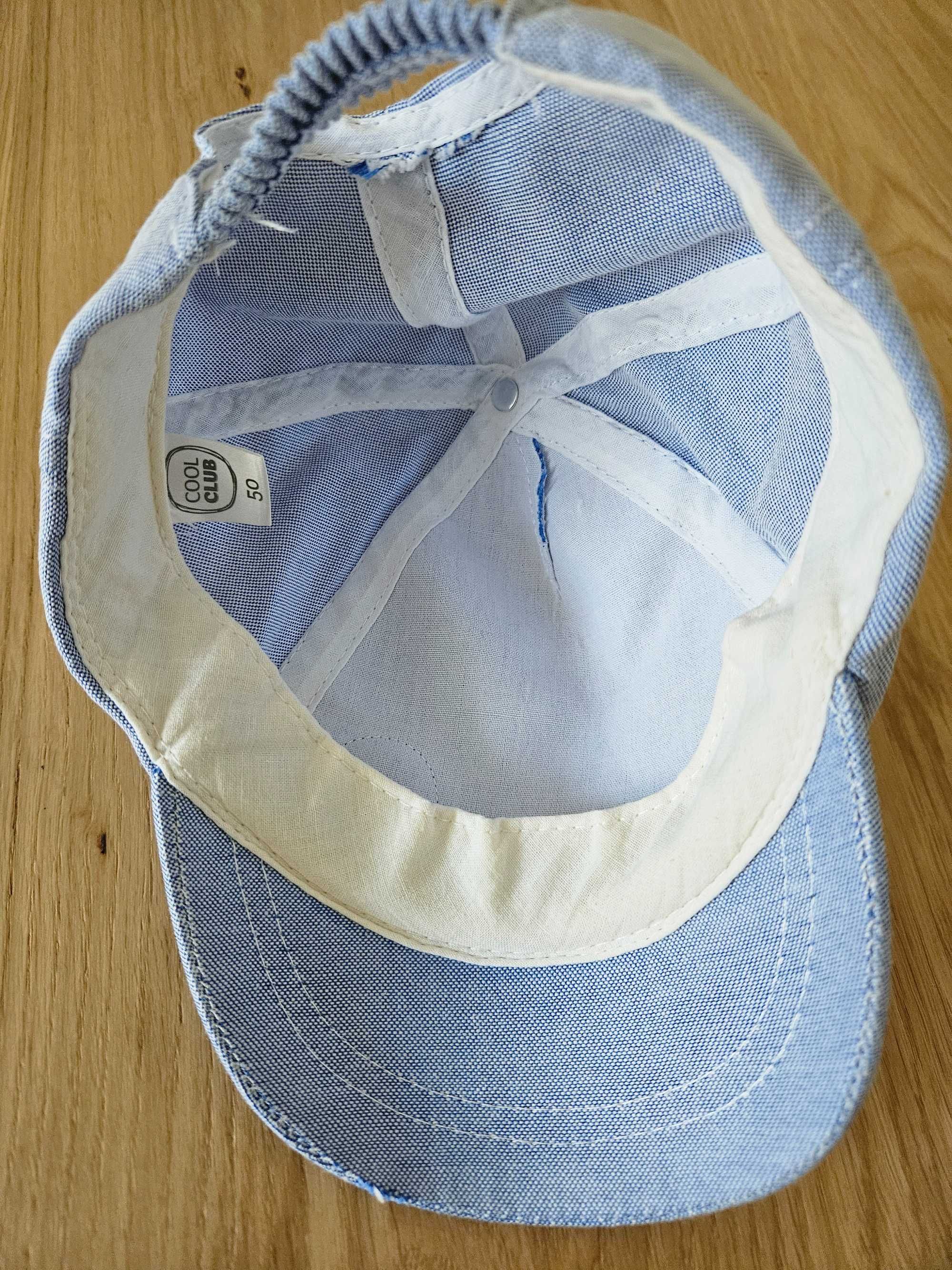 Elegancki zestaw dla chłopca r.80 spodnie body czapka Reserved Smyk