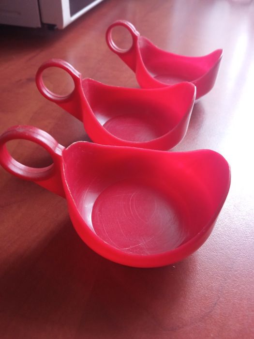 Koszyczki do szklanek prl 3 sztuki