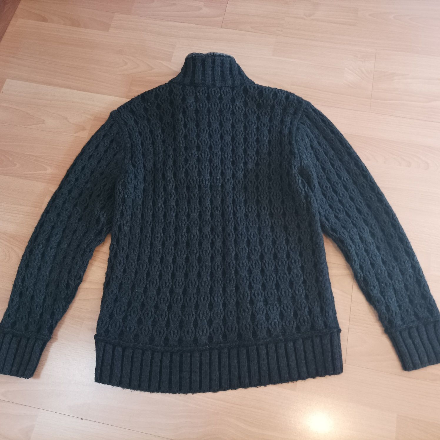 Męski sweter z Kaszmiru i wełny r.L