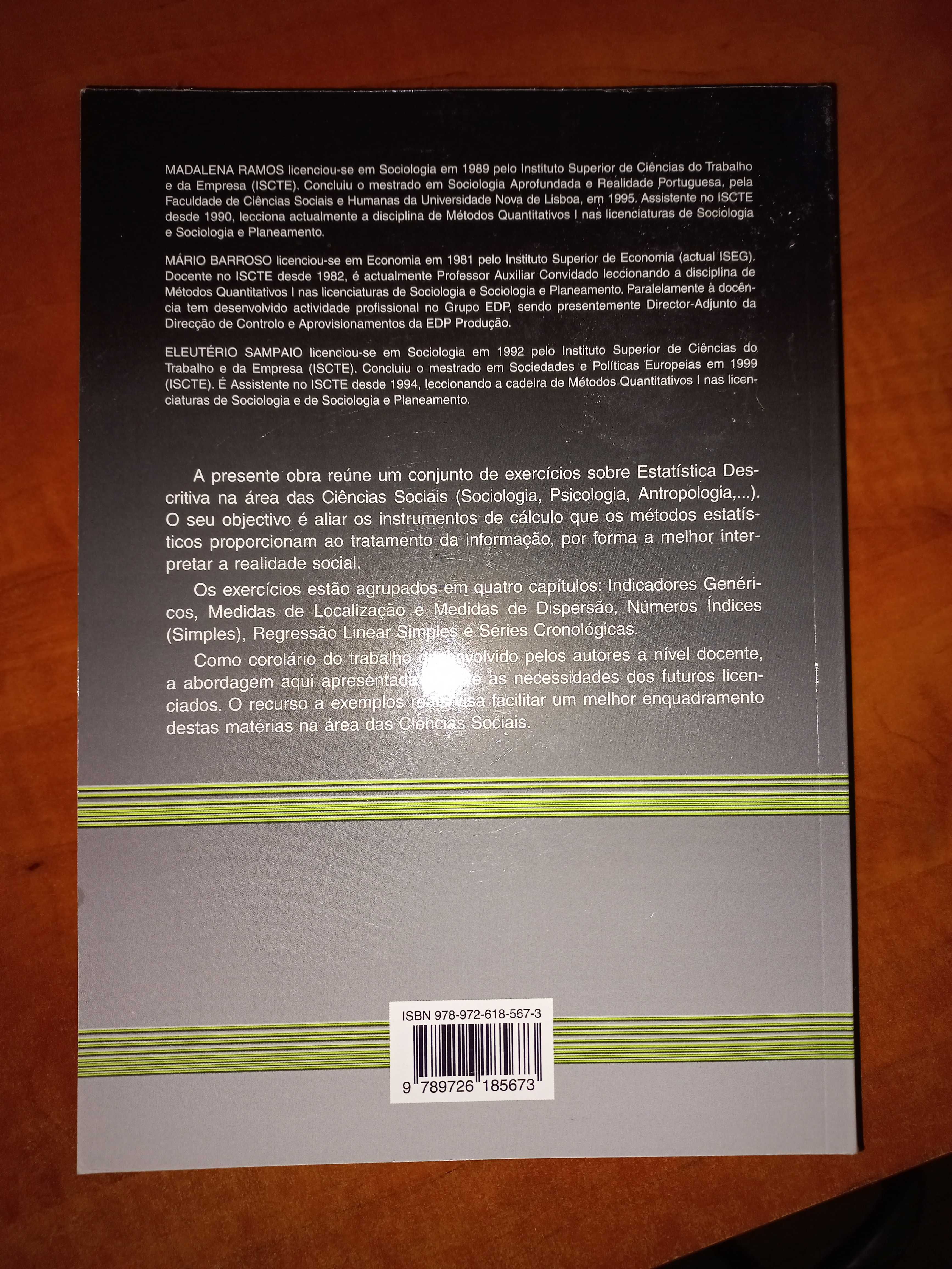 Exercícios de Estatística Descritiva - Ciências Sociais
(2ª Edição)