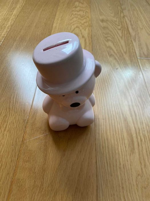 Mealheiro urso rosa