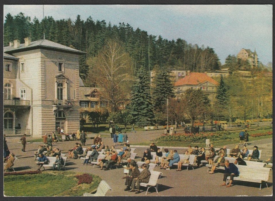 pocztówka - Krynica - 1971 - deptak
