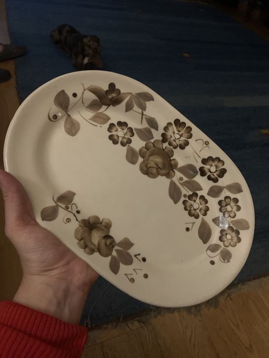 Fajans Włocławek półmisek talerz Genowefa Kawecka