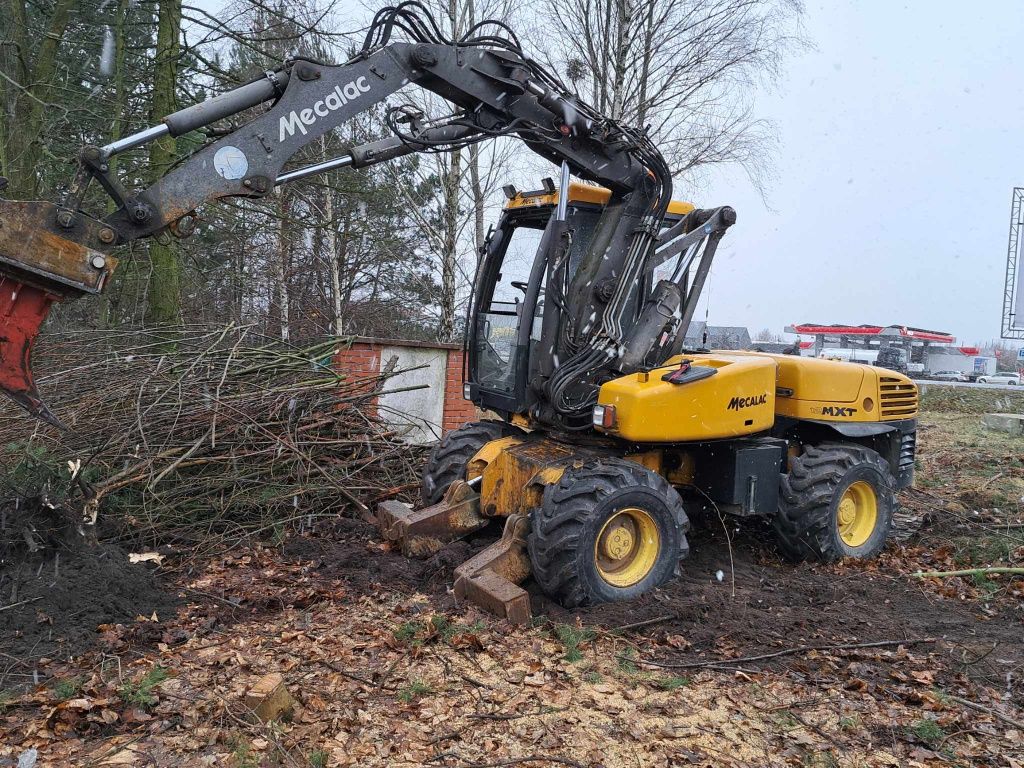 Usługi glebogryzarką separacyjną czyszczenie działki, wycinka drzew