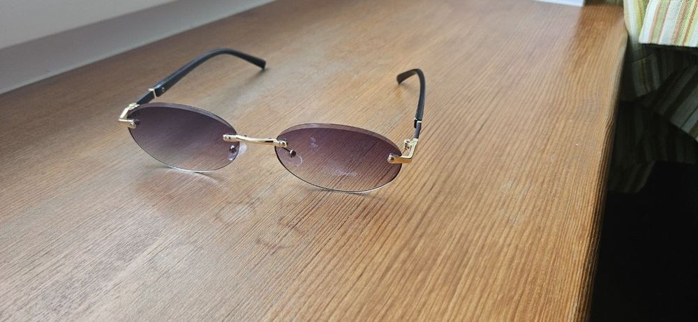 Очки безрамочные безоправные Gradient Gray