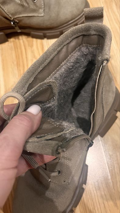 Чобітки зимові замшеві
