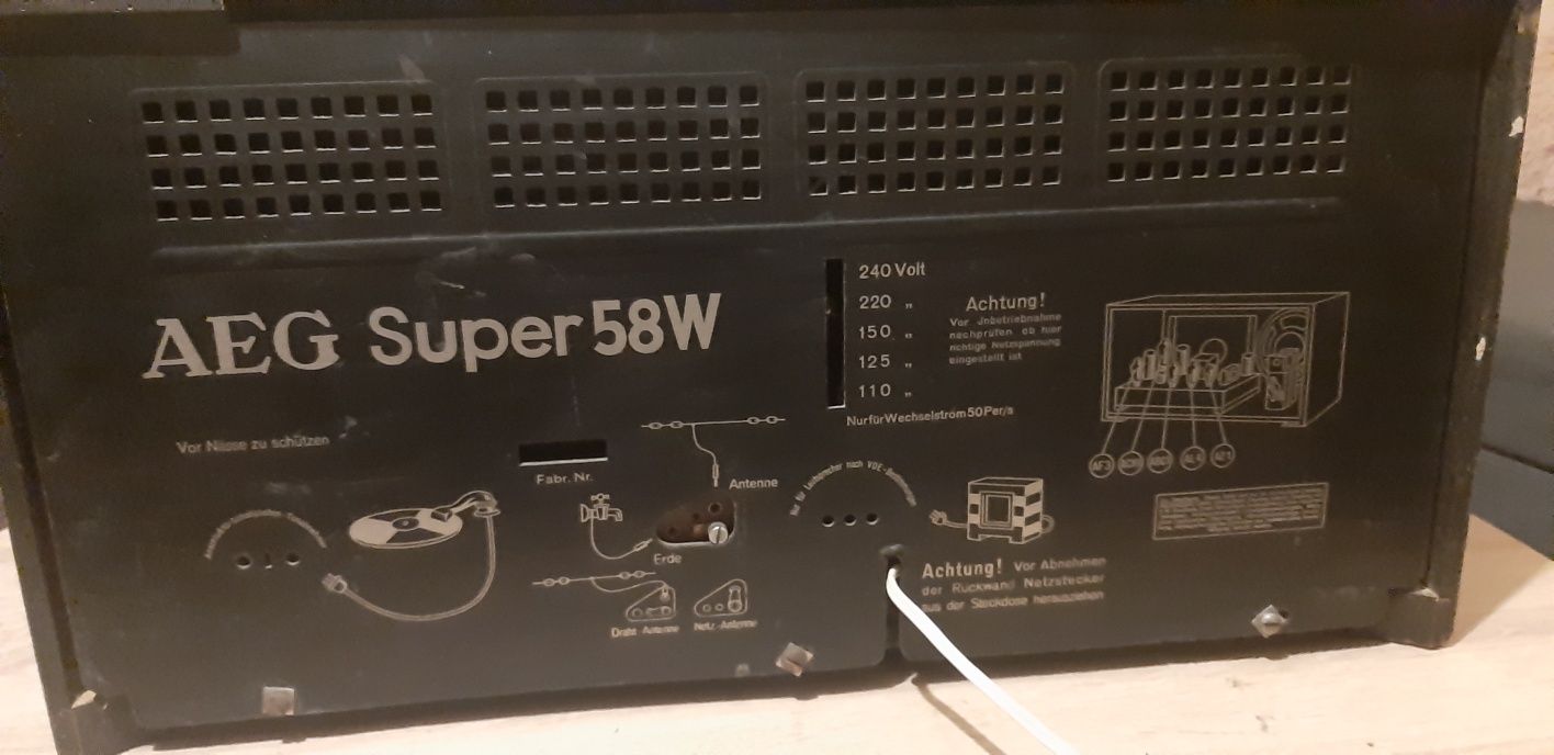 Stare radio aeg super 58w