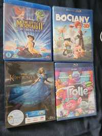 Blu-Ray x 4 Filmy dla dzieci Disney Dubbing PL zafoliowane