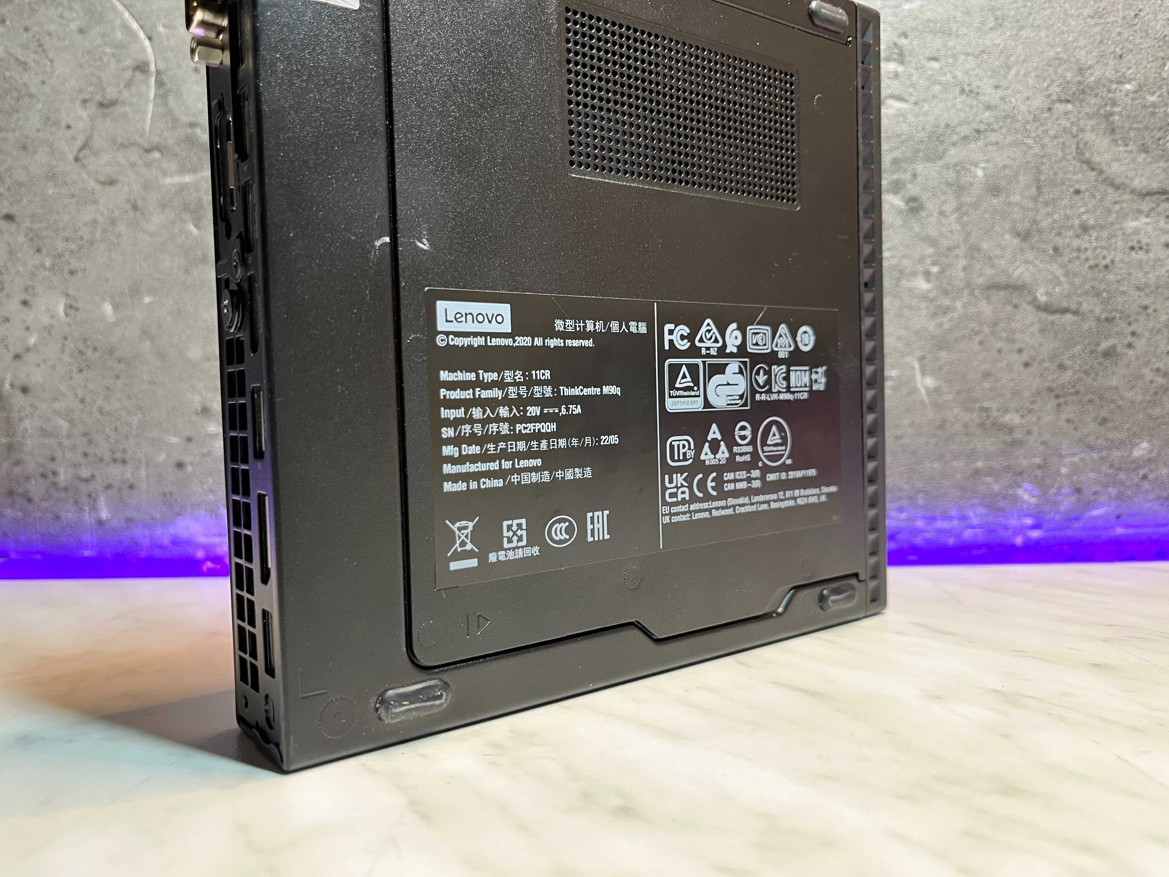 MiniPC Lenovo ThinkCentre M90q Tiny i5-10500 | 32GB | 512GB SSD | W11