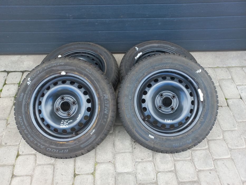 Koła wielosezonowe 14" 4x100 VW Polo