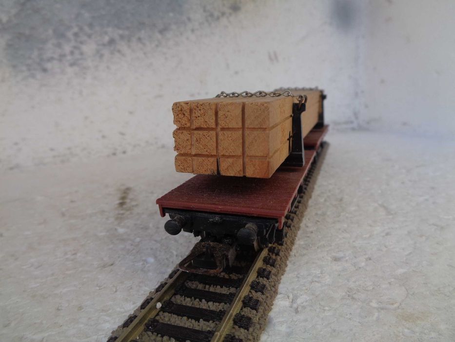 1:87 LIMA Transporte de madeira vagão mercadorias duplo