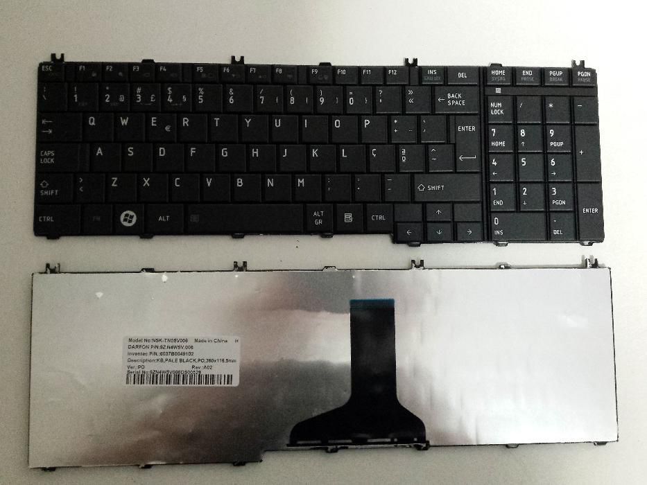 Teclado (NOVO) Toshiba C650, C660, L650,L750, L750D, L755, L755D, L775