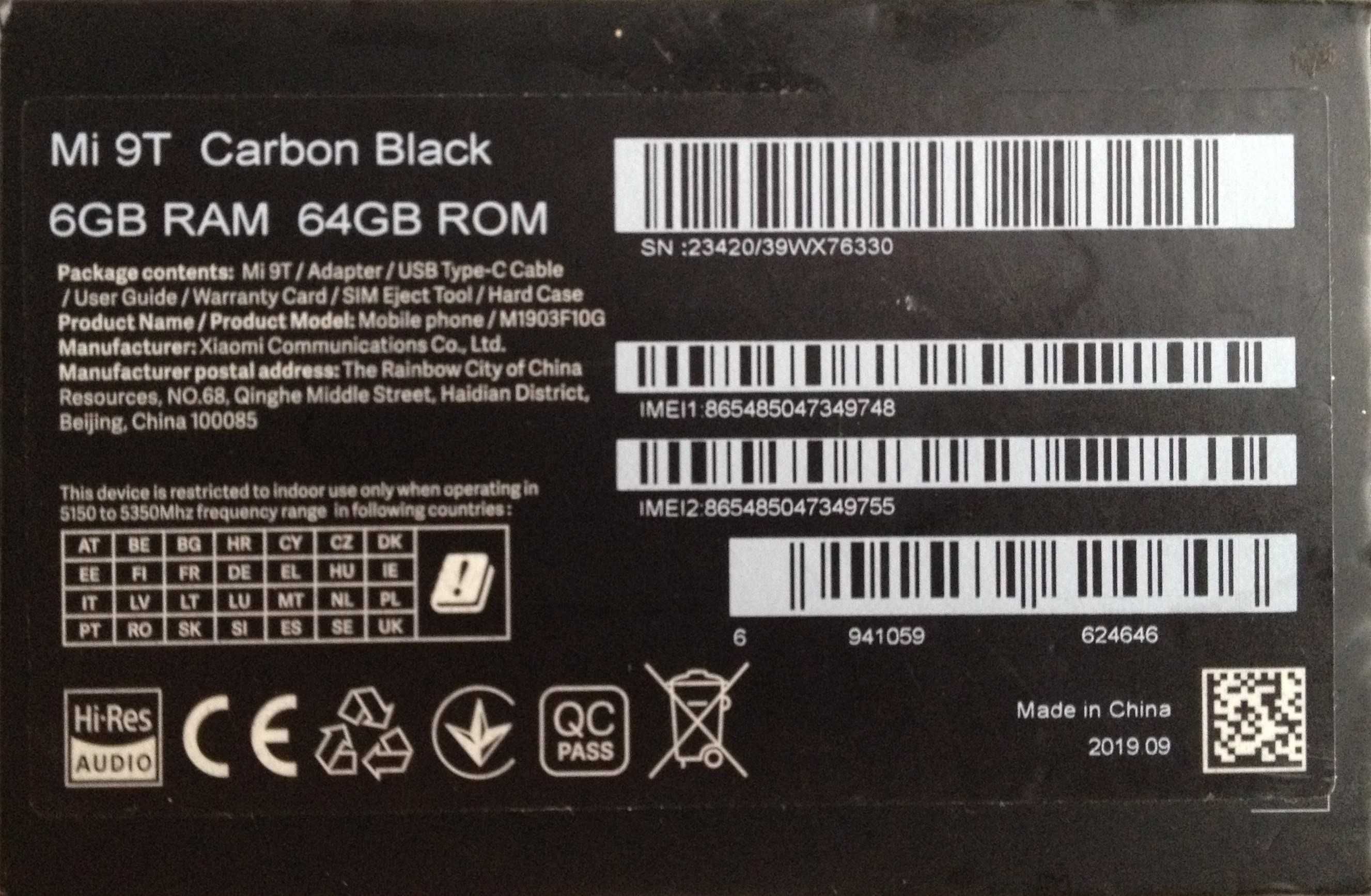 Smartfon Xiaomi Mi 9T 64 gb