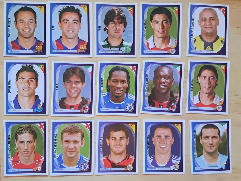 Lote de cromos Futebol da Panini