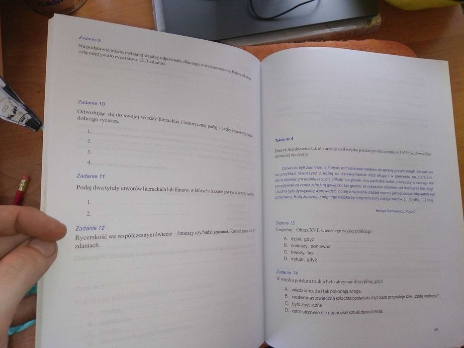 Arkusze egzaminacyjne Testy Gimnazjalne Język Polski Wierucka (czyste)