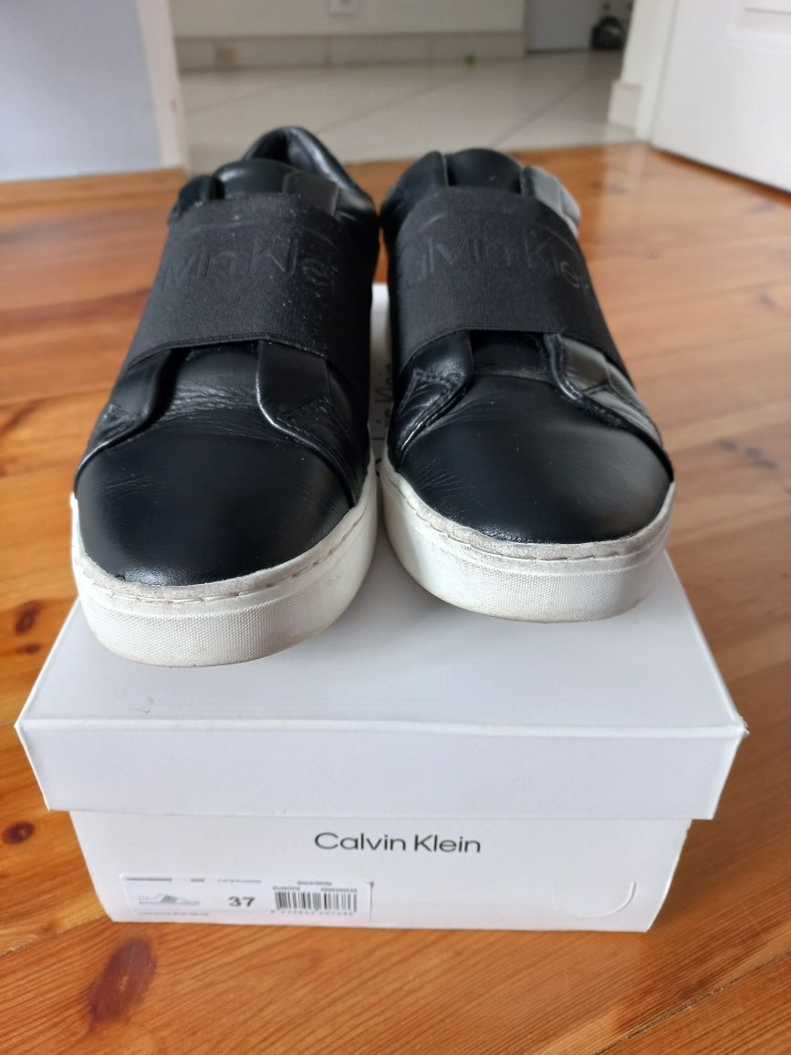 Buty sneakersy rozm 37 calvin klein skórzane