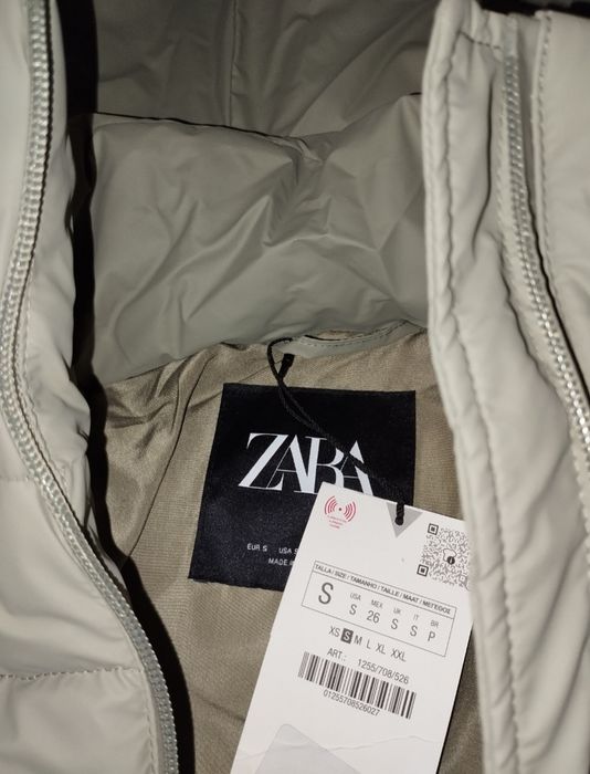 Пуховик  анорак Zara xs s m L нові  пух перо